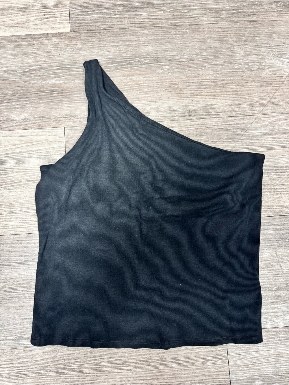 a new day One-Shoulder Black Knit top